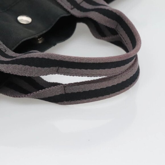 HERMES Fourre Tout MM Hand Bag Canvas Black Auth bs25852 - Picture 8 of 16